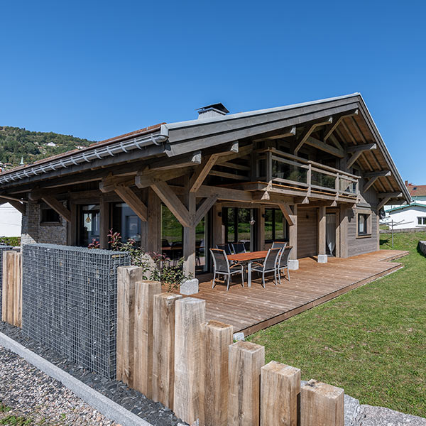 maison en type chalet en bois tout confort dans les vosges