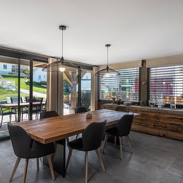 design du salle à manger en bois