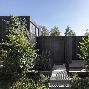 maison bois familiale originale aux Pays-Bas