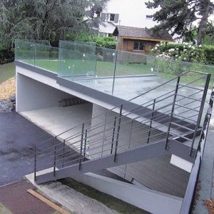 garage d'une maison bois