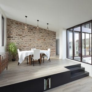 design pour salle à manger dans maison bois