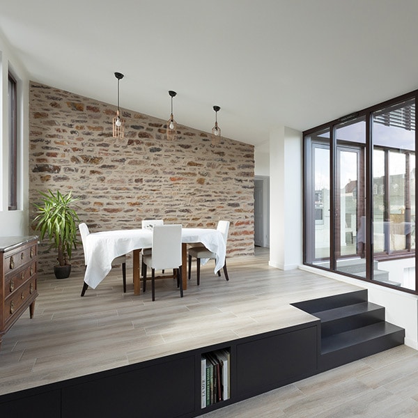 design pour salle à manger dans maison bois