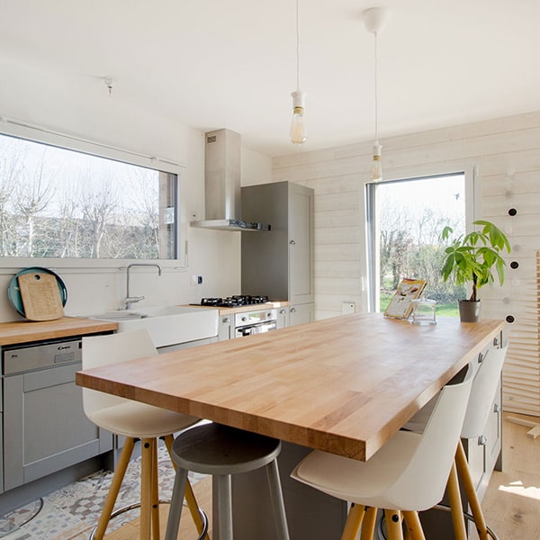 cuisine dans maison bois