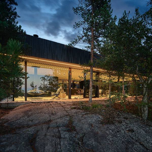 Une villa en bois en Finlande