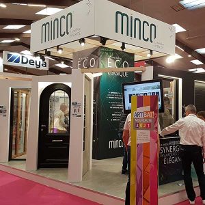 Le stand Minco sur le salon Artibat 2021 à Rennes © Claire Thibault