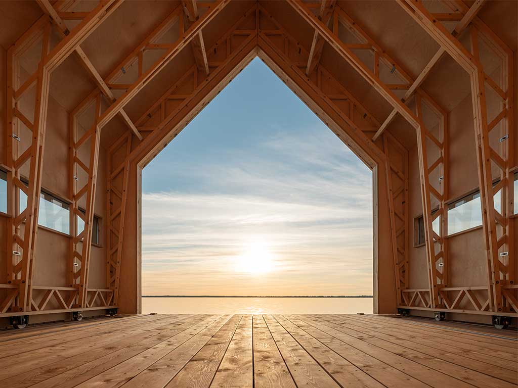 Ce qui change dans l'habitat en 2022 - les maisons bois comme Cabin Anna plébiscitées © Caspar Schools