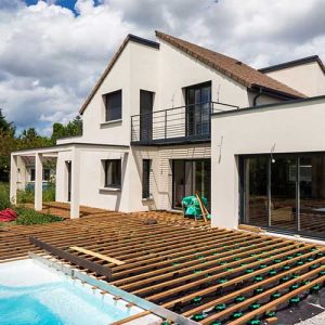 Projet réalisé avec le configurateur de terrasse gratuit de Jouplast © Jouplast