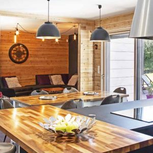 une maison innovante dans les Vosges cuisine