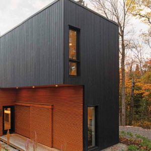 Une villa moderne au Canada façade
