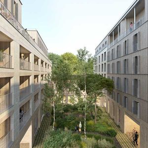 Les logements de ce programme à Pantin seront en bois biosourcé © REI Habitat
