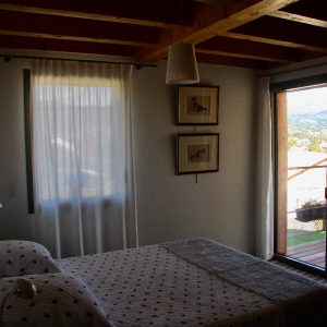 Maison à structure en bois chambre
