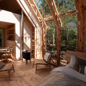 Un chalet en kit intérieur