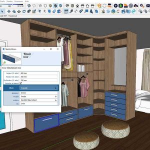 SketchArtisan est un logiciel de modélisation 3D développé par A.Doc pour l'agencement intérieur