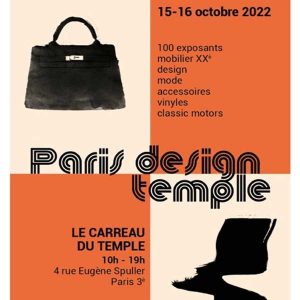 L'affiche 2022 du Paris Design Temple, ex-salon du Vintage à Paris