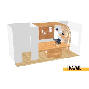 © Roxane Vivier et Meryl Holder - Concours New Living Wood 2022.