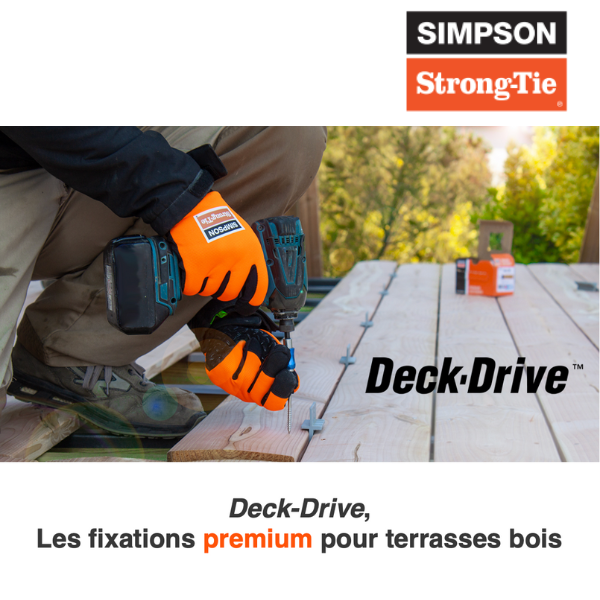 Deck-Drive : Les fixations premium pour terrasses bois 