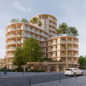 Bâtiment bois coworking