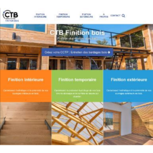 Nouveau site internet de CTB Finition Bois, certification délivrée par FCBA