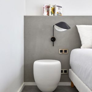 chambre avec une décoration design
