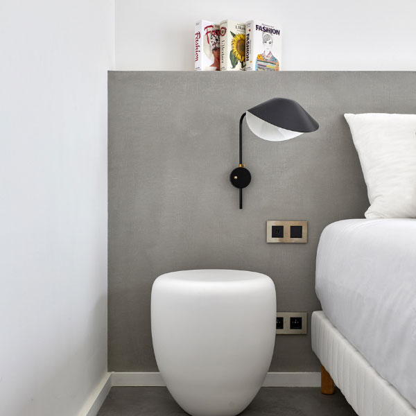 chambre avec une décoration design