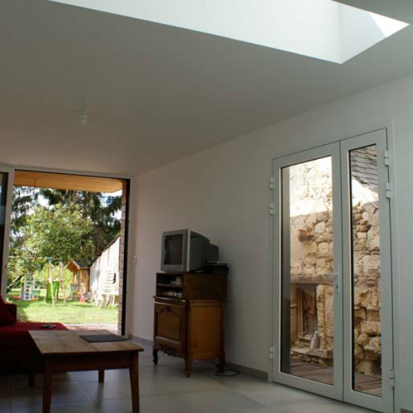intérieur maison extension double