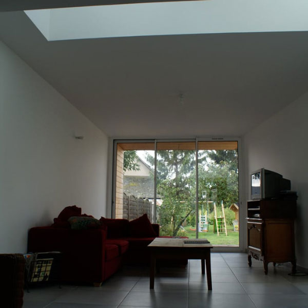 intérieur maison extension double