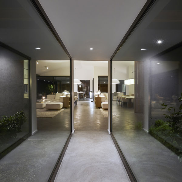 Intérieur de la maison bois moderne