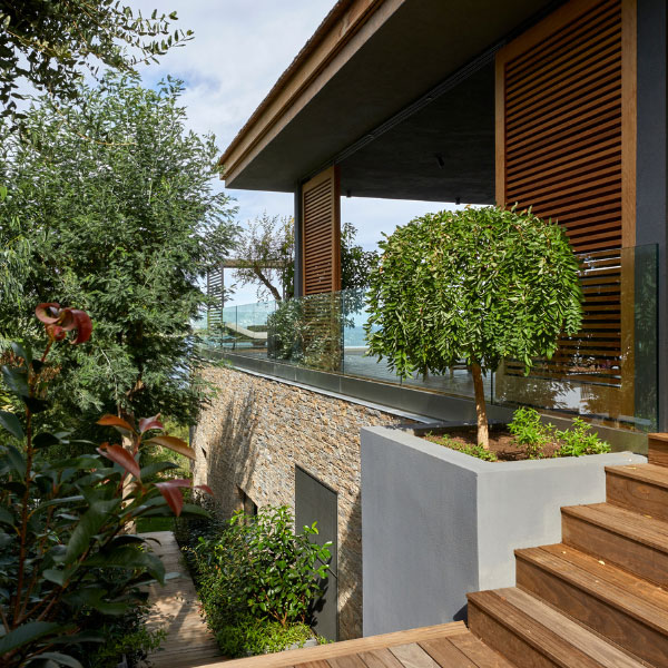 Terrasse en bois naturel