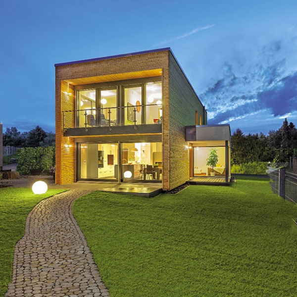 Maison bois moderne cubique
