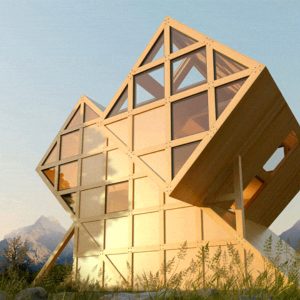 Maison asymétrique sous son meilleur profil