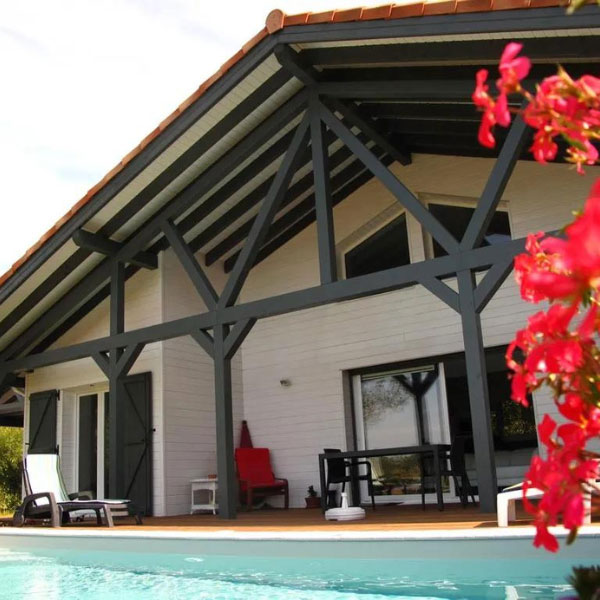 maison en ossature bois dans les landes