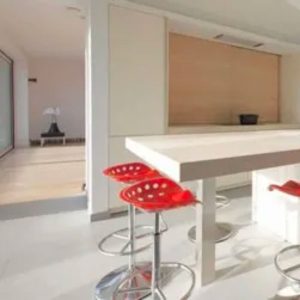 Salle à manger maison bois moderne