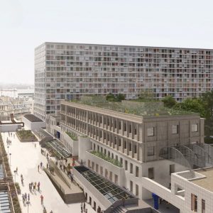 batiment oasis près de la gare de Montparnasse simulation