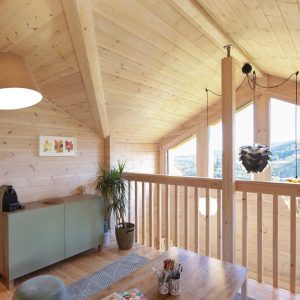 bien être dans la maison bois, vue intérieur