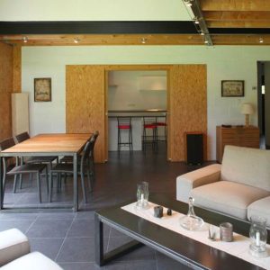 intérieur maison bois bioclimatique