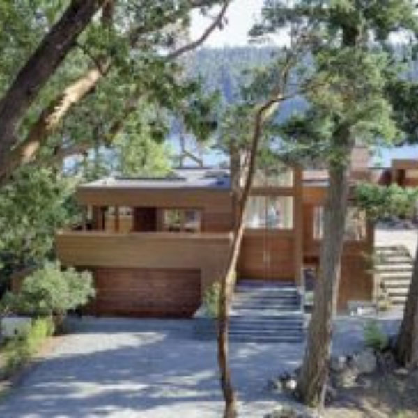 architecture stupéfiante pour une maison bois en bord de mer - maison vue extérieur