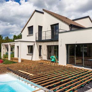 Projet de terrasse réalisé avec le configurateur gratuit de Jouplast © Jouplast