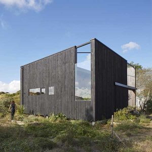 Maison bois dans les dunes dans la Somme - PNCB 2023 ©Jérémie Léon