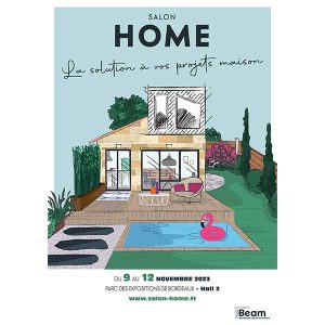 Affiche du salon so home dédié au projet de maison à Bordeaux