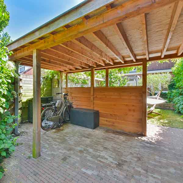 carport en bois pour garage
