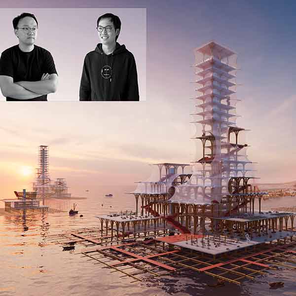 batiment en bamboo Renyi Zhang - Xianming Sang