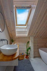 maison bois - Prague - Tchéquie - Kamila Nábělková - Kontio - salle de bain