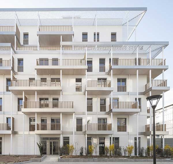 logements - bâtiment bois - Althéa - Vélizy-Villacoublay - Woodeum - Cyrille Weiner - bas carbone - entrée