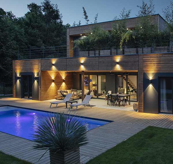 maison bois - Normandie - Maisons booa- Franck Paubel - terrasse -piscine en plein air