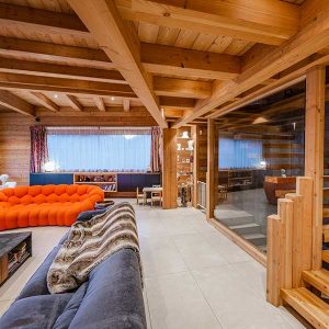 chalet bois - Serre Chevalier - Chalets Lombard Vasina - Jonathann  Dupieux - salle de séjour