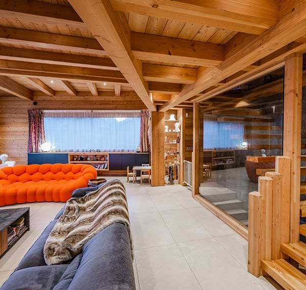 chalet bois - Serre Chevalier - Chalets Lombard Vasina - Jonathann  Dupieux - salle de séjour