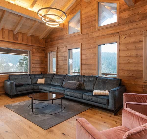 chalet bois - Décobois - Vosges - salle de séjour