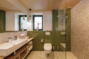 maison bois - Allemagne - Bispinger Heide - Concrete Architecture - salle de bain -