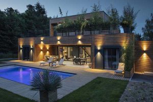 maison bois - Normandie - Maisons booa- Franck Paubel - terrasse - piscine en plein air