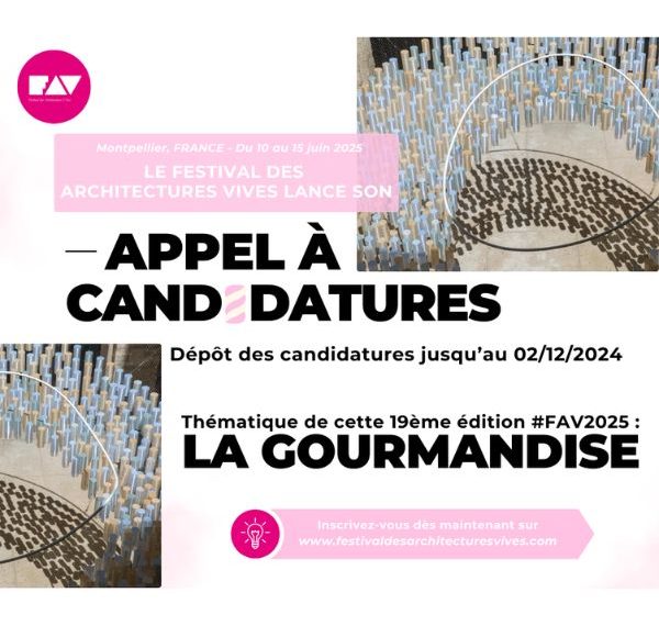 appel à candidatures Festival des architectes vives